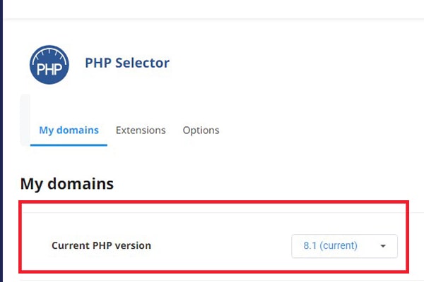 افزایش نسخه PHP در سی پنل